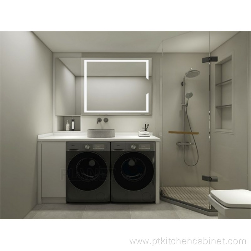 Euro Style High End Black White Bathroom Vanity